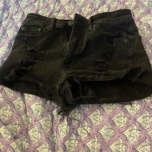 AERO black jean shorts, size 4R, great condition